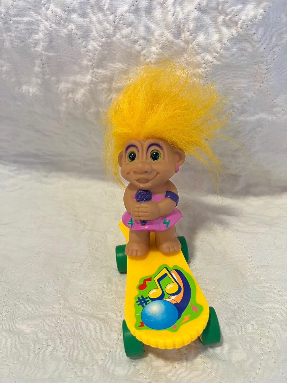 1990s Troll on Pull Back skateboard